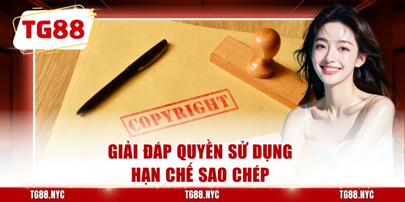 Giải đáp quyền sử dụng hạn chế sao chép