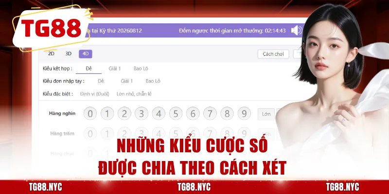 Những kiểu cược số được chia theo cách xét